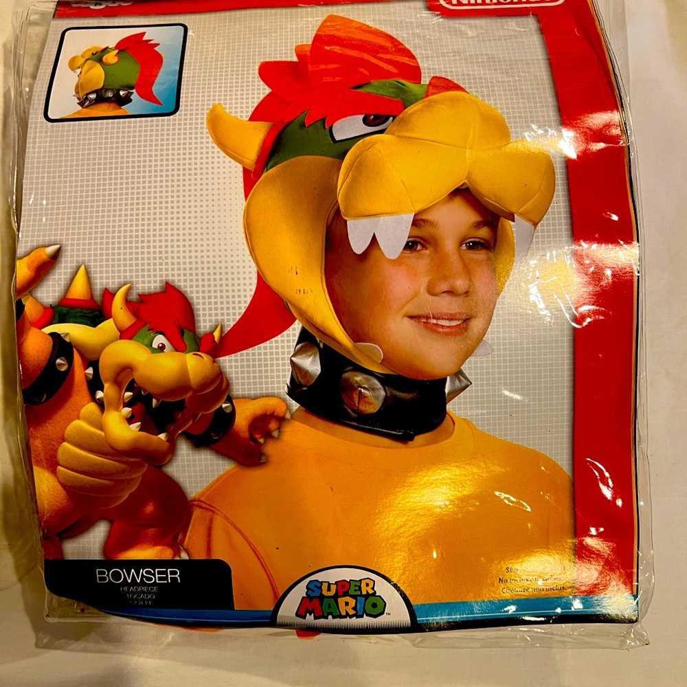 Kids bowser headpiece